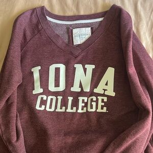 Redshirt Iona College V-Neck Sweatshirt